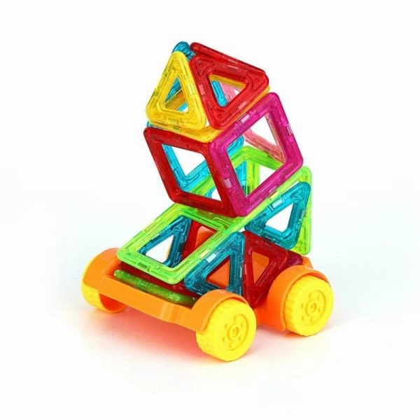 38pcs Colorful Intelligent Educational DIY 3D Magnetic Toy Building Pieces Construction Building Blocks Toys