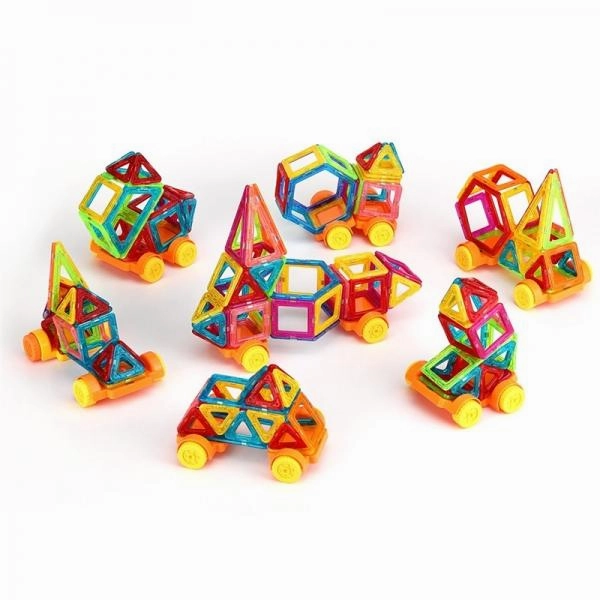 38pcs Colorful Intelligent Educational DIY 3D Magnetic Toy Building Pieces Construction Building Blocks Toys