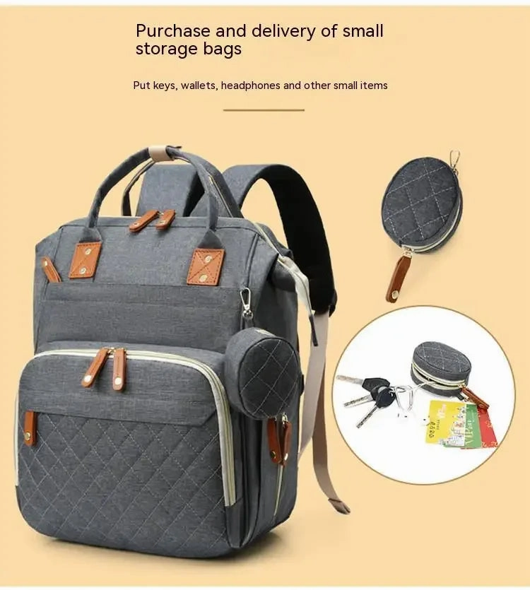3-in-1 Diaper Backpack with Foldable Changing Pad