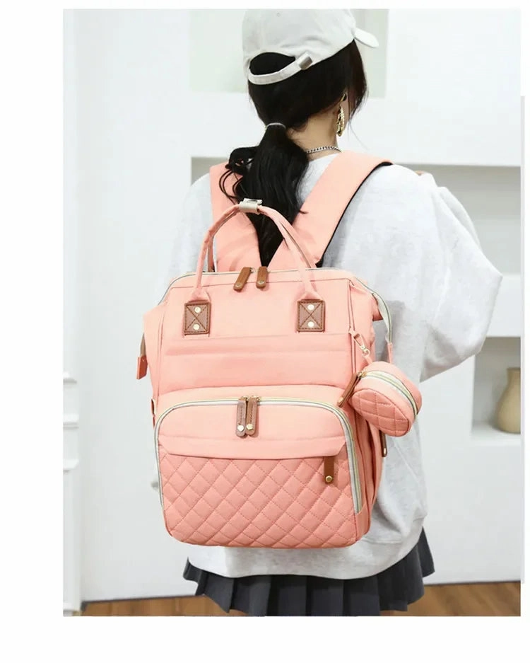 3-in-1 Diaper Backpack with Foldable Changing Pad
