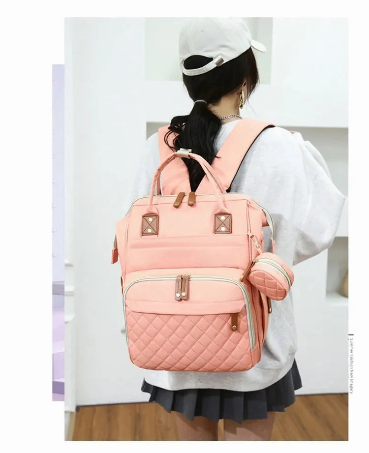 3-in-1 Diaper Backpack with Foldable Changing Pad