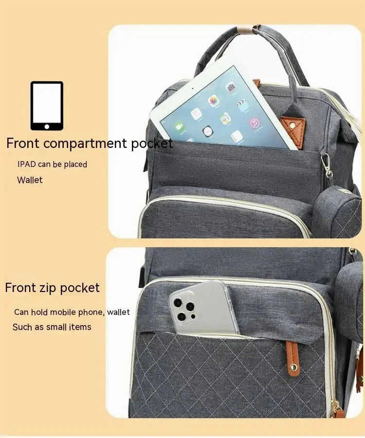 3-in-1 Diaper Backpack with Foldable Changing Pad