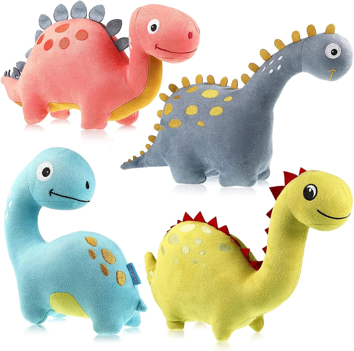 4 Packs Dinosaur Stuffed Animal Cute Dinosaur 9 Inch Plush Toys Adorable Soft Toy for Kids Baby Birthday Party Favors