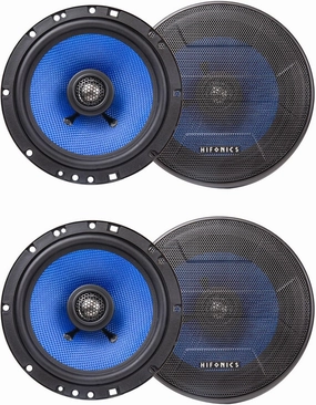 4 Hifonics HCC65CXS 6.5" 125 Watt Shallow Slim 2-Way Coaxial Car Stereo Speakers