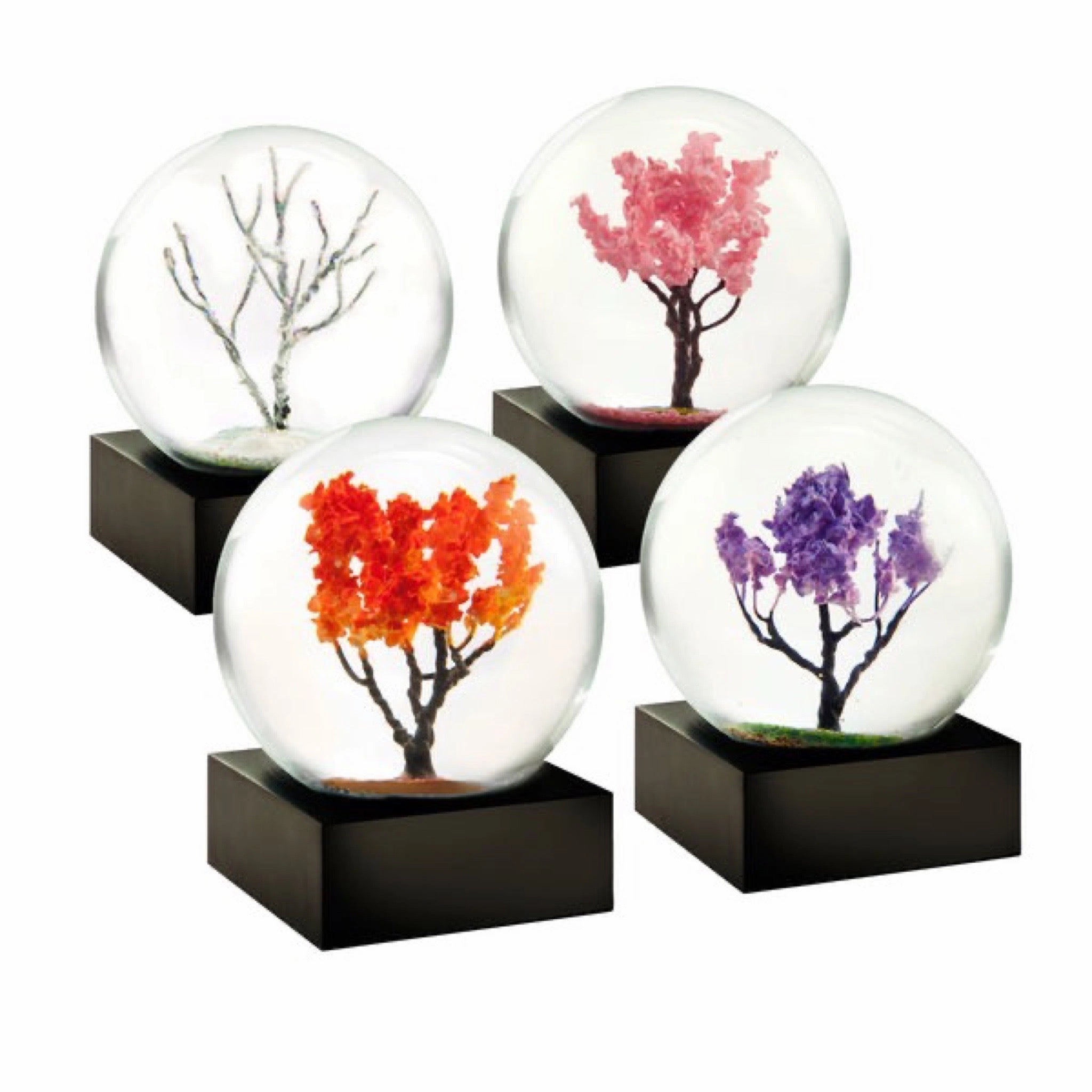 4 Seasons Mini Snow Globe Set