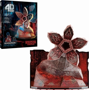 4D Build, Stranger Things Demogorgon 3D Model Kit with Stand, Stranger Things Collectibles & Desk Decor, Adult Puzzle, Building Toys, 3D Puzzles for Adults & Teens, 155 Pieces, for Ages 12 & Up