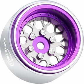 4PCS Grade 5 Titanium Wheel Face Aluminum 1.0 Inch Wheels Hubs for 1/24 Axial SCX24 TRX4M FCX24 Redcat Ascent-18 1/18 RC Crawler Car Upgrade Parts
