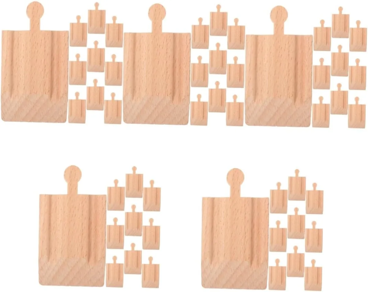 50 Pcs Train Track Plaything Wooden Track Train DIY Wooden Track for Trains Accessory Wooden Railway Track Train Track Replacement Parts Wooden Toy, As Shownx5pcs, W2860351XV7FFCI