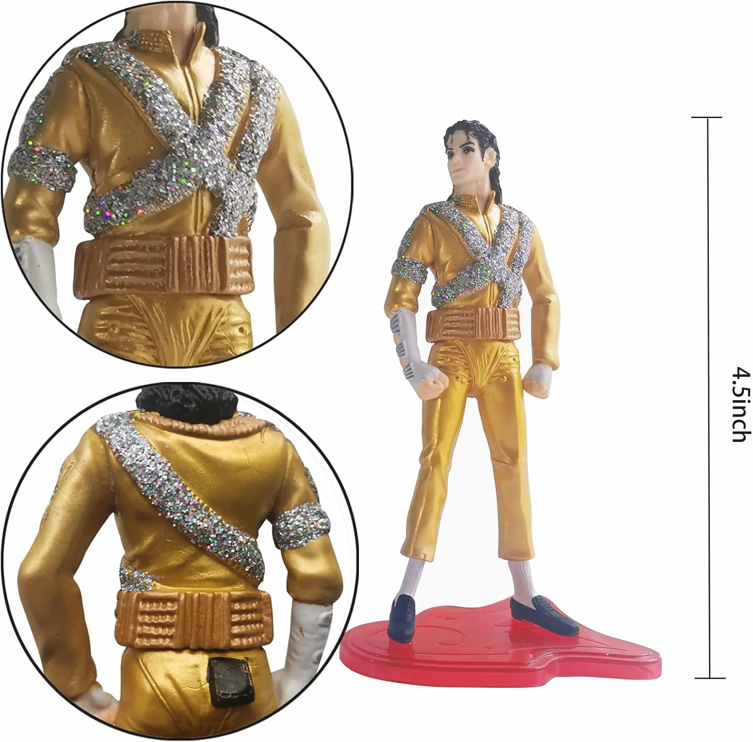5 Pack Action Figure Dolls Rock King Classic Album Figure Playset (Colourful Version 5PC)