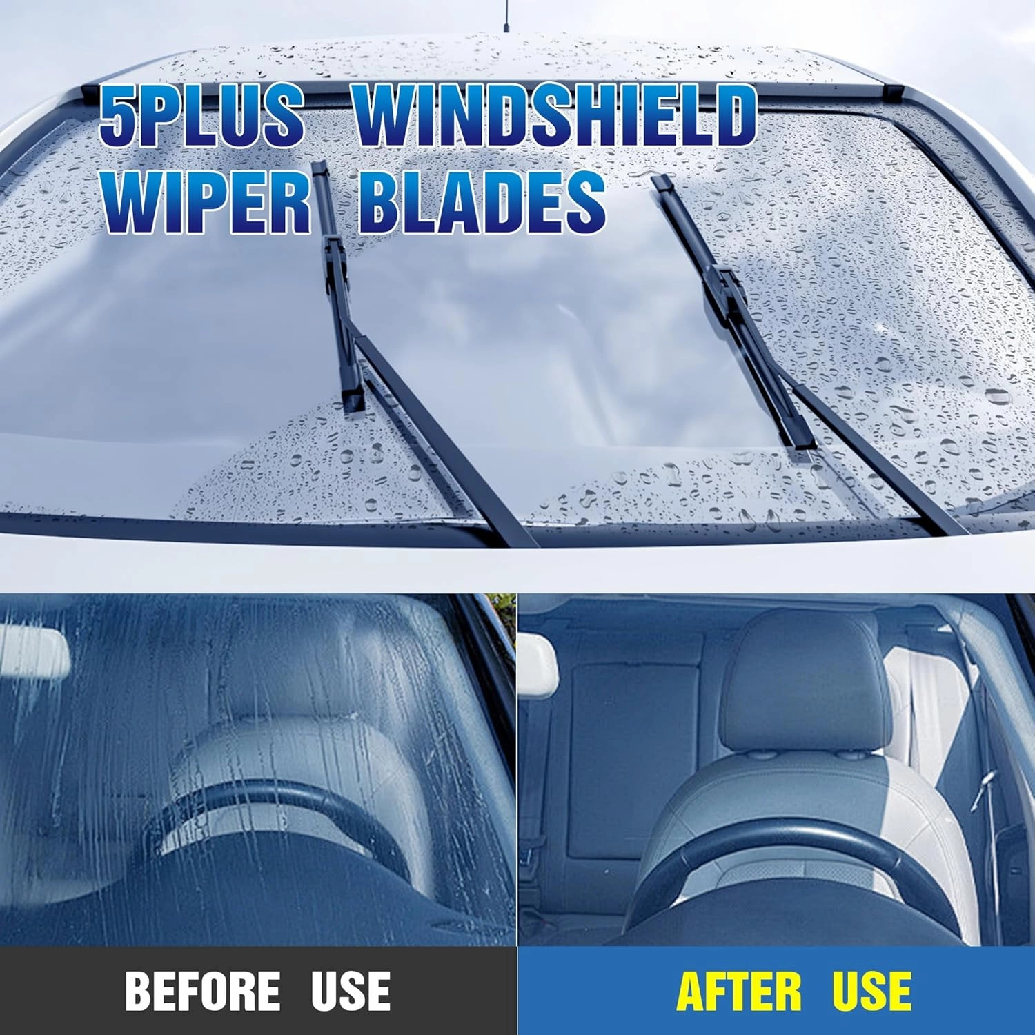 5 PLUS Windshield Wipers Replacement For 2013-2021 Buick Encore, 2015-2022 Chevrolet Trax Windshield Wipers, Original Equipment Automotive Replacement Windshield Wiper Blades 26" 14" 10"(3 Wipers)
