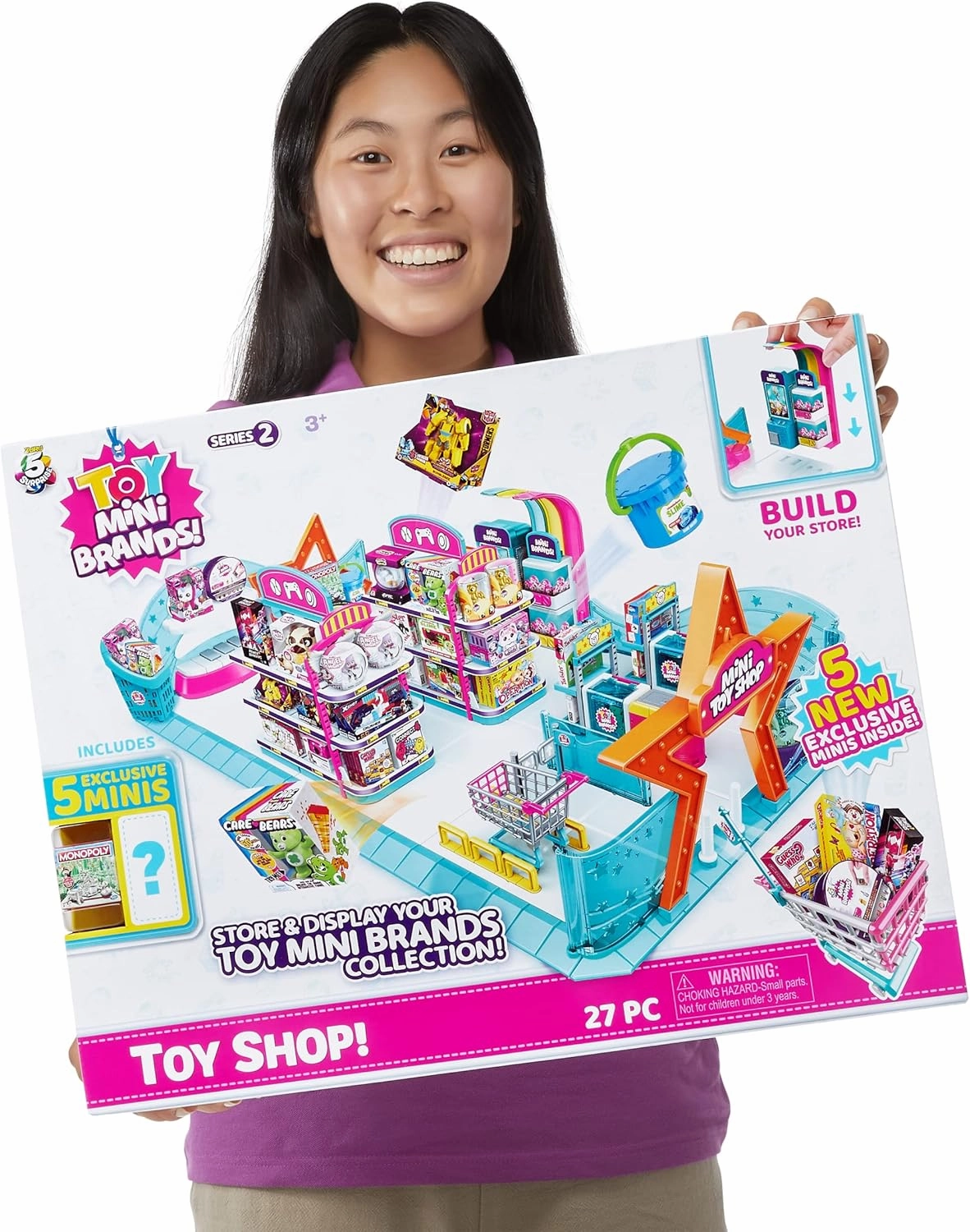 5 Surprise Toy Mini Brands - Mini Toy Shop Playset by ZURU (Series 2) Exclusive and Mystery Collectibles