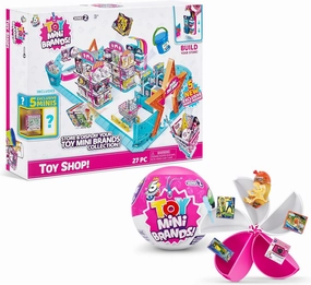 5 Surprise Toy Mini Brands - Mini Toy Shop Playset by ZURU (Series 2) Exclusive and Mystery Collectibles