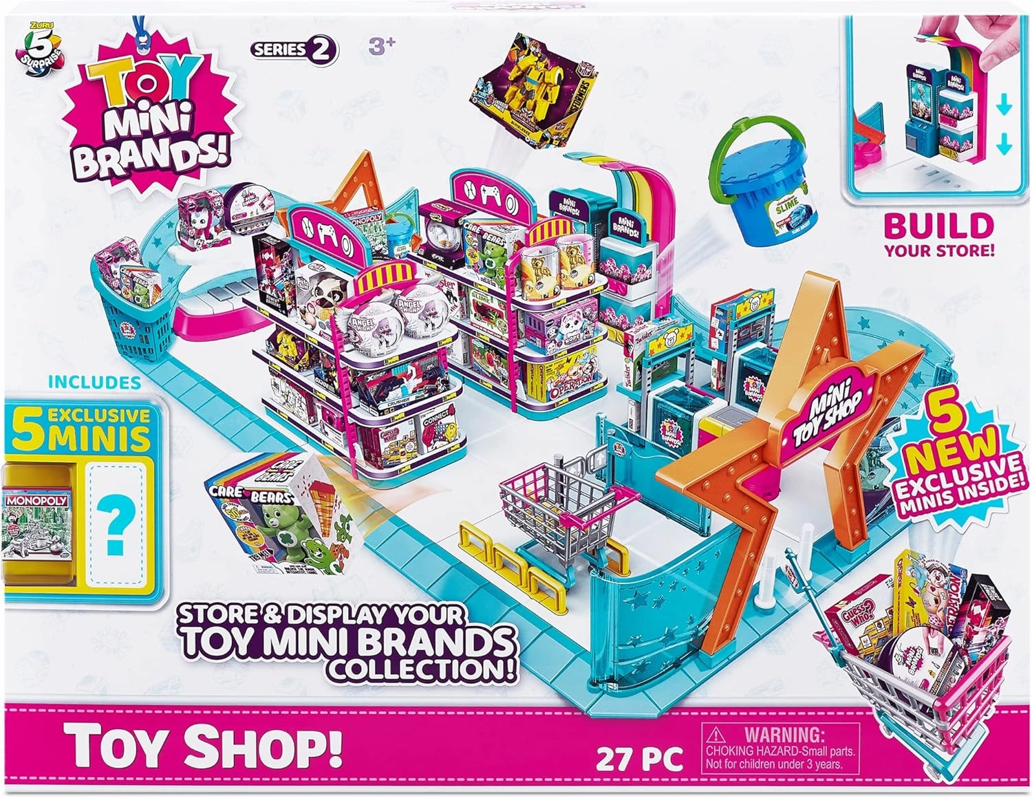 5 Surprise Toy Mini Brands - Mini Toy Shop Playset by ZURU (Series 2) Exclusive and Mystery Collectibles