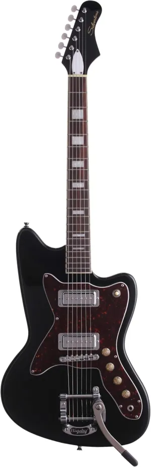 6 String Solid-Body Electric Guitar, Right, Gloss Black, standard (1478BK)