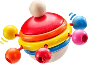 61068 Rotating Spherical Toy, Wood, 7.5 cm