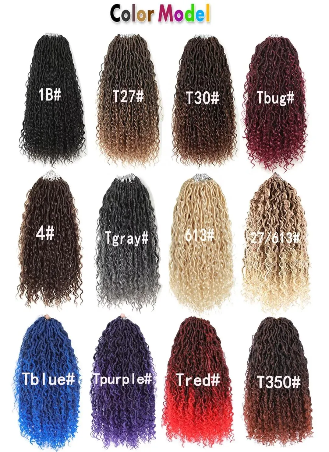 8 Packs Boho Goddess Locs Crochet Hair 18 inch Ombre Burgundy River Locs Crochet Braids with Curly Ends Pre Looped Bohemian Soft Locs Crochet Hair for Black Women(18" 8Packs T1B/BUG#)