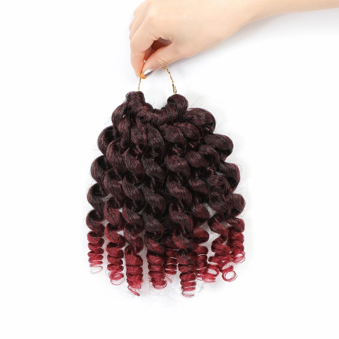8 Pack Jamaican Bounce Crochet Hair Curly Crochet Hair 8 Inch Wand Curl For Black Women Jamaican Twist Braid Hair Short Crochet Curly Hair Extensions(8 Inch (Pack of 8),TBUG)