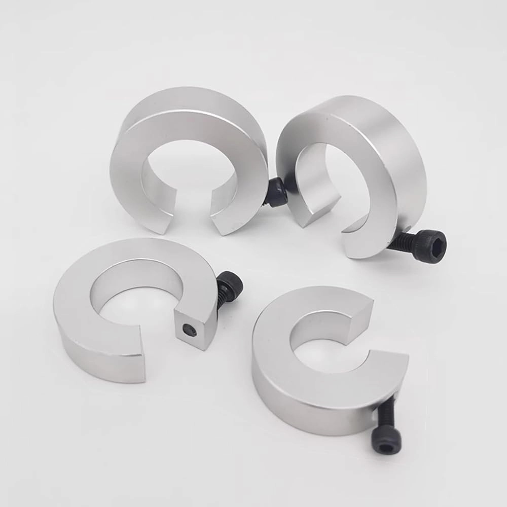8PCS SBR20 20mm Linear Rail Stop Collars Aluminum Alloy Shaft Limit Fixing Rings CNC Parts Tool Linear Rail Shaft Stop Collars