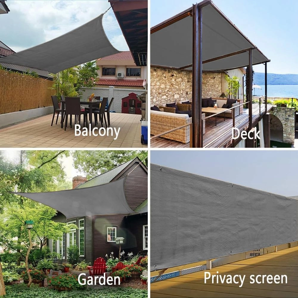 90% Sun Shade Cloth for Garden, 8X20 Ft Breathable Sunshade Fabric with Grommets, Pergola Shade Roof Cover, UV Blocking & Privacy Protection Shade Screen for Patio, Deck, Porch, Carport, Pool.