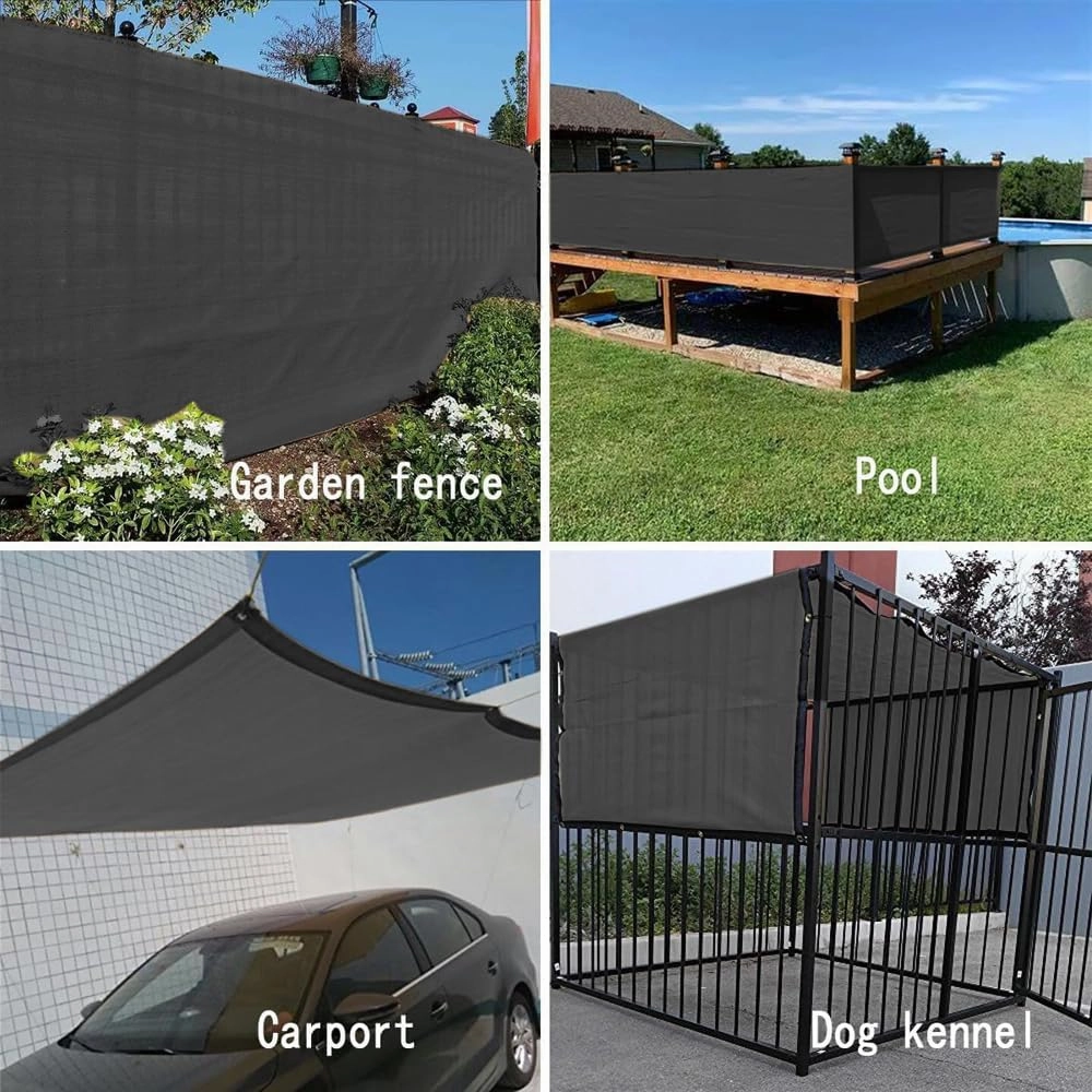 90% Sun Shade Cloth for Garden, 8X20 Ft Breathable Sunshade Fabric with Grommets, Pergola Shade Roof Cover, UV Blocking & Privacy Protection Shade Screen for Patio, Deck, Porch, Carport, Pool.