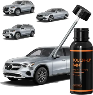 922 Cirrus Silver Magno Touch Up Paint for Mercedes Benz, DIY Car Paint Scratch Repair Kit, Automotive Paints, Quick & Easy Fix Scratch Repair for C/E/S/CLA/CLE/GLA/GLB/GLC/GLE/GLS/EQE/EQS