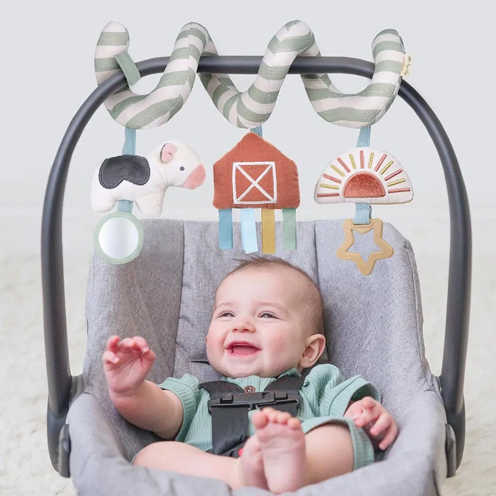 *Itzy Ritzy Bitzy Bespoke Car Seat Spiral Activity Toy - Farm