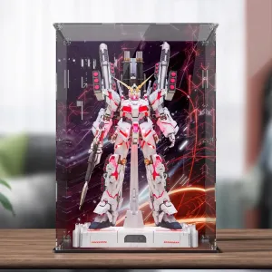 Acrylic Display Box Is Suitable for Gundam Mourning Witch Phoenix Building Block. Used for Displaying, Dustproof, and Collecting Bricks Set Models. (Only Display Box) (Background)