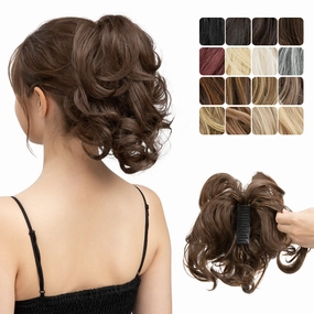Adjustable Hair Claw Ponytail Wigs Fluffy Curly Hair Extensions Wholesale
