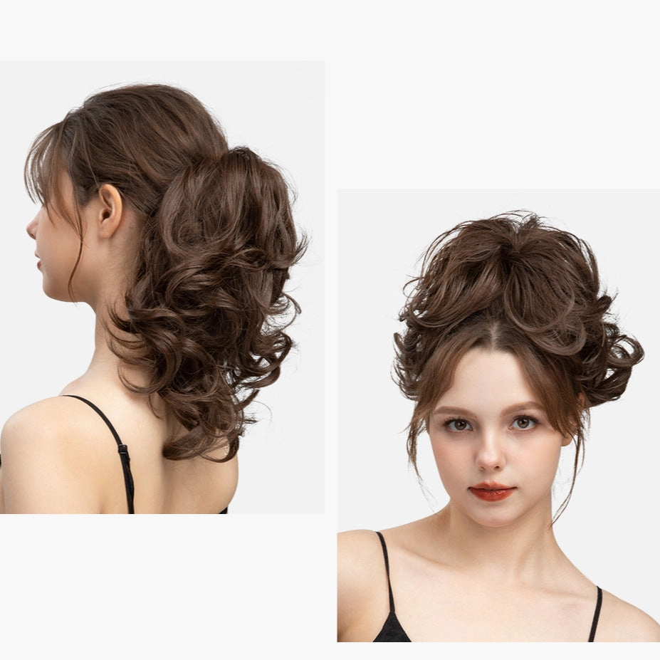 Adjustable Hair Claw Ponytail Wigs Fluffy Curly Hair Extensions Wholesale