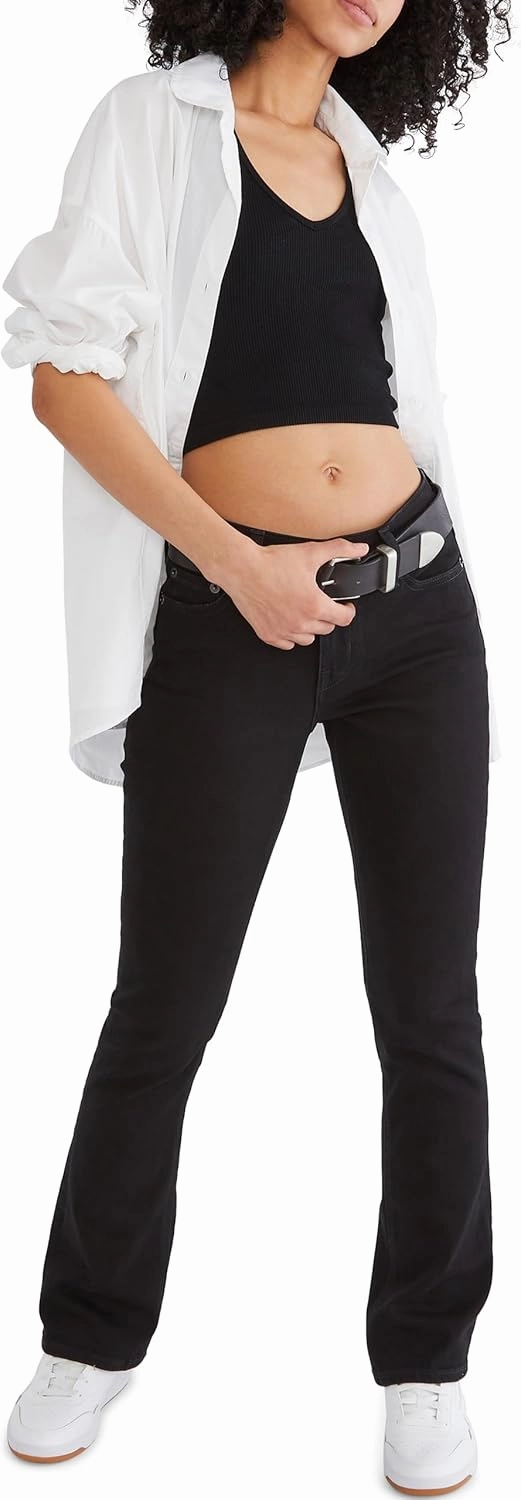 Aeropostale Women's Aero Mid Rise Bootcut Jean