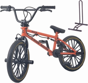 Ailejia Mini Diecast Finger Bike Extreme Sports Toy BMX Finger Bicycle Toys Game Set for Kids and Adults, Metal Bike Model Collections Decoration (BMX Red)