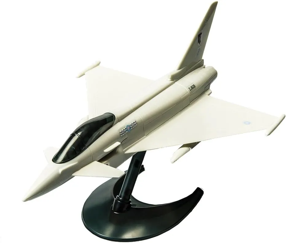 Airfix J6002 Quickbuild Model Airplane Kits for Adults & Kids - Eurofighter Typhoon - Fighter Jet Plastic Model Kits, Block Building Sets, Snap Together Aircraft Models, Engineering Toys for Gifts