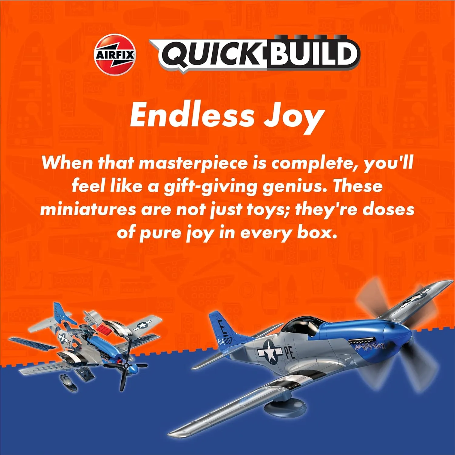 Airfix Quickbuild Boeing Apache Airplane Model Kit, Multi
