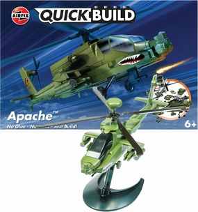 Airfix Quickbuild Boeing Apache Airplane Model Kit, Multi