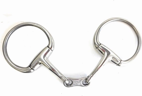 AJ Tack French Link Curved Eggbutt Snaffle Bit