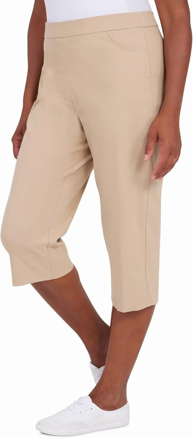 Alfred Dunner Women's Classic Fit Allure Clam Digger Pant