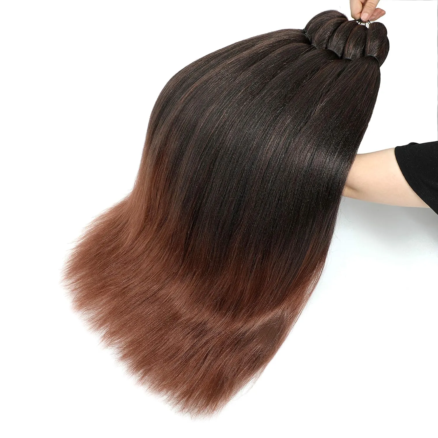 Alrence Pre Stretched Braiding Hair Long Braid 30 Inch 8 Packs Professional Braiding Hair Extensions Synthetic Crochet Twist Braids (30 Inch,T1B/30)