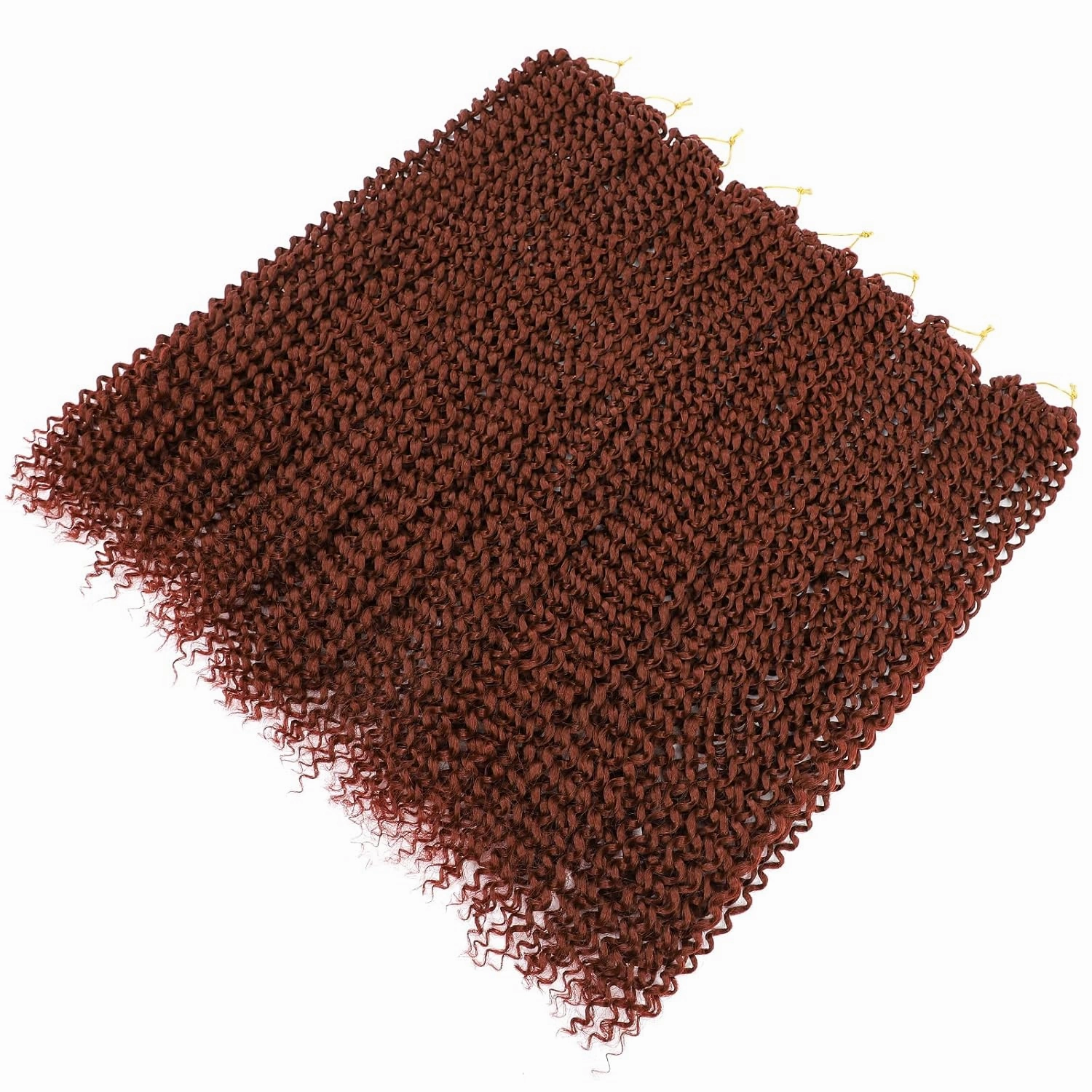 Alrence Passion Twist Hair Ginger 18 Inch 8 Packs Water Wave Crochet Hair Curly Braiding Hair Long Spring Twist Hair Crochet Braids Synthetic Hair Extension (18 Inch (Pack of 8), 350#)