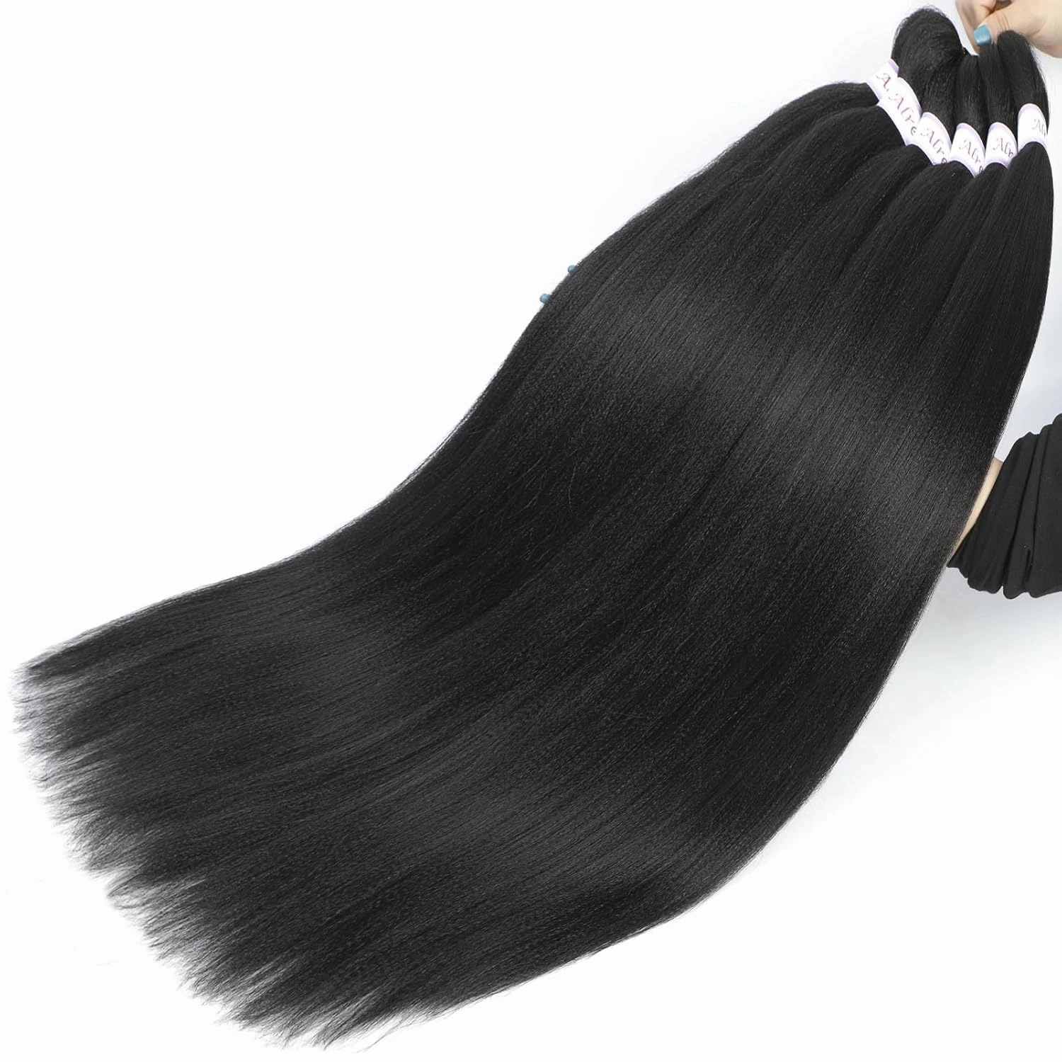 Alrence Pre Stretched Braiding Hair Long Braid 32 Inch 8 Packs Professional Braiding Hair Extensions Synthetic Crochet Twist Braids (32 Inch, 2#)