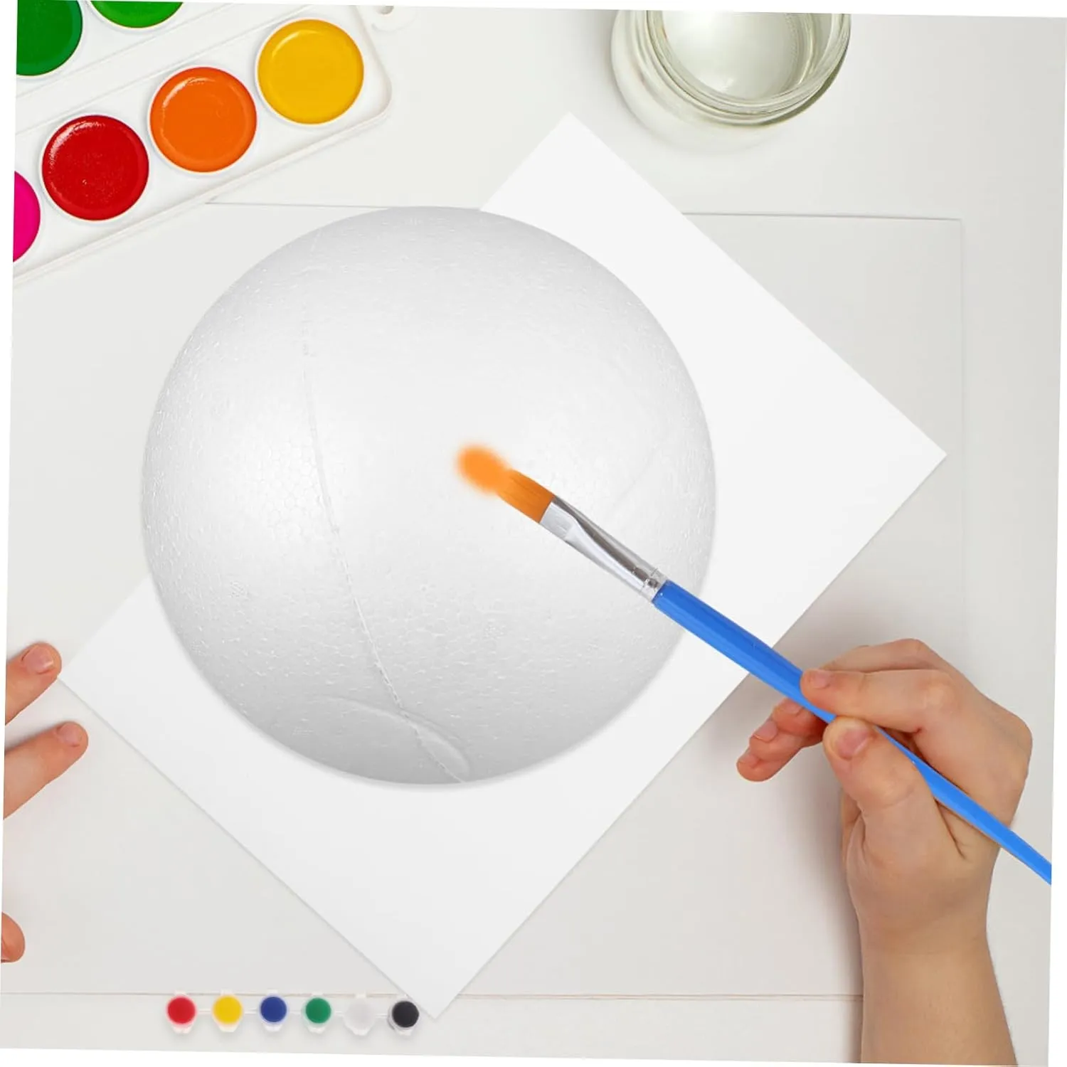Angoily 1 Set Handmade Foam Globe Shapes Small Mini for Balls Craft Foam Model