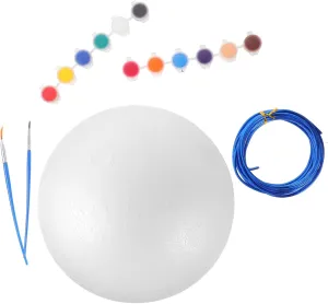 Angoily 1 Set Handmade Foam Globe Shapes Small Mini for Balls Craft Foam Model