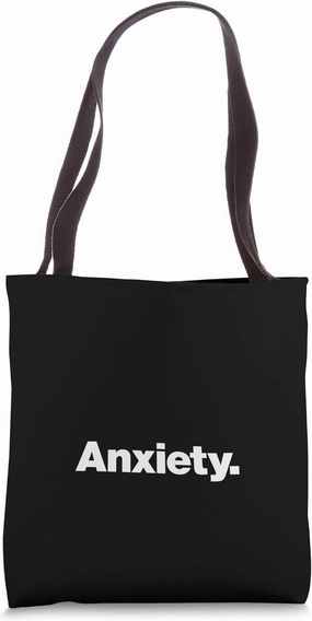 Anxiety | A design that says the word Anxiety Tote Bag