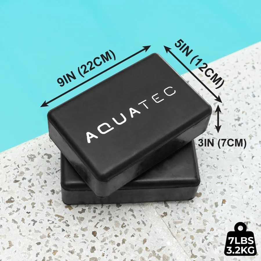AQUATEC Swimming Pool Diving Bricks (Junior & Senior) | Rubber Diving Brickswimming Pool Diving Bricks (Junior & Senior) | Rubber Diving Bricks (Senior (7lb))