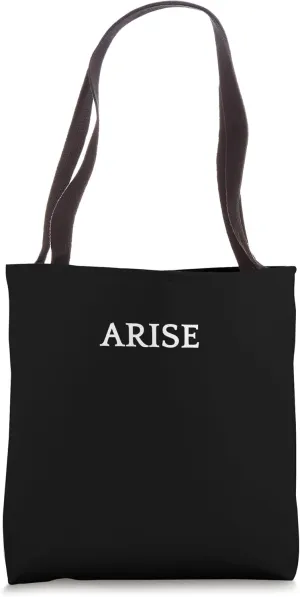 ARISE English word Apparel Tote Bag
