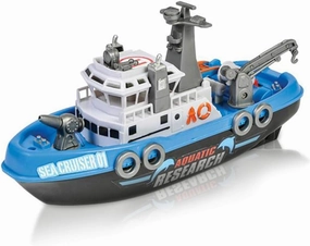 ArtCreativity Aquatic Research Vessel, Battery-Operated Toy Ship for Kids, Floats in Water, Floating Bathtub and Pool Toy for Boys and Girls, Best Birthday Gift for Children
