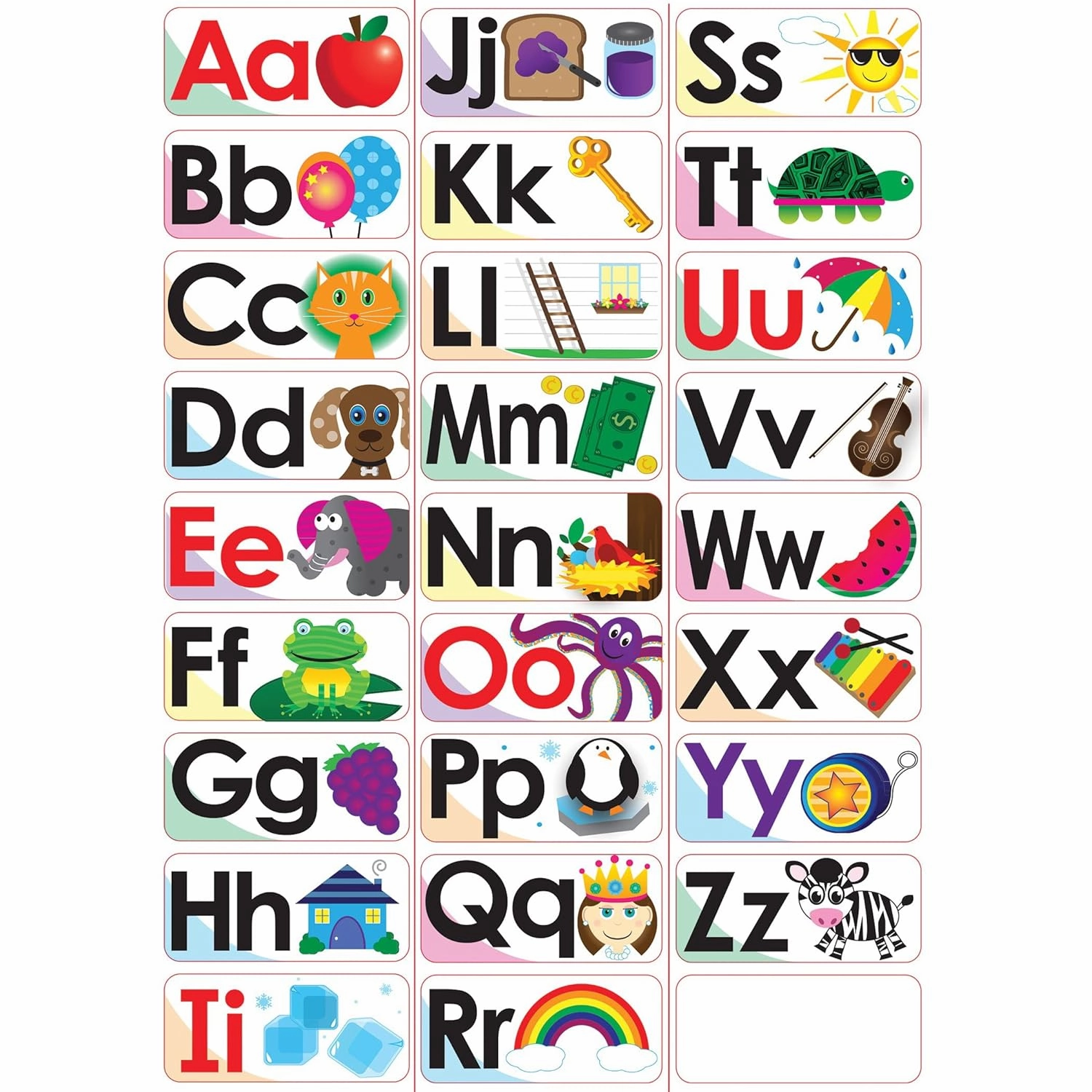 Ashley Productions ABC Picture Words Double-Sided Magnets