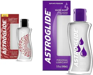 Astroglide Water Based Lube (5oz) Tingling Sensation, Silky Smooth Lubricant, and Premium Personal Lube for Couples