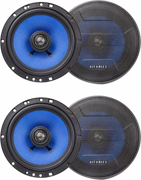 Audiosavings Bundle: Pair Hifonics HCC65CX 6.5" 150 Watt 2-Way Coaxial Car Audio Speakers (4 Items)