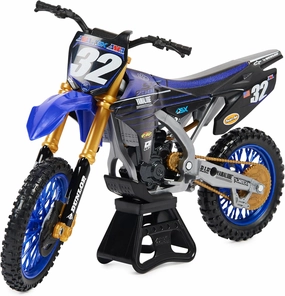 Authentic Justin Cooper 1:10 Scale Collector Die-Cast Toy Motorcycle Replica with Display Stand, For Collectors and Kids Age 5 and Up