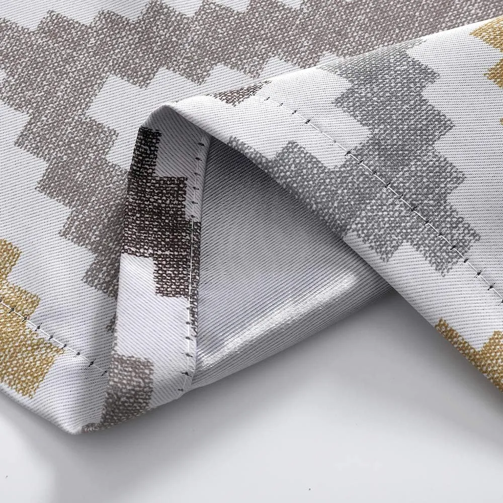 Autumn Dream Chevron Bohemian Grommet Top Bedroom Blackout Curtains Drapes for Living Room,52by63Inch,Yellow,1 Panel